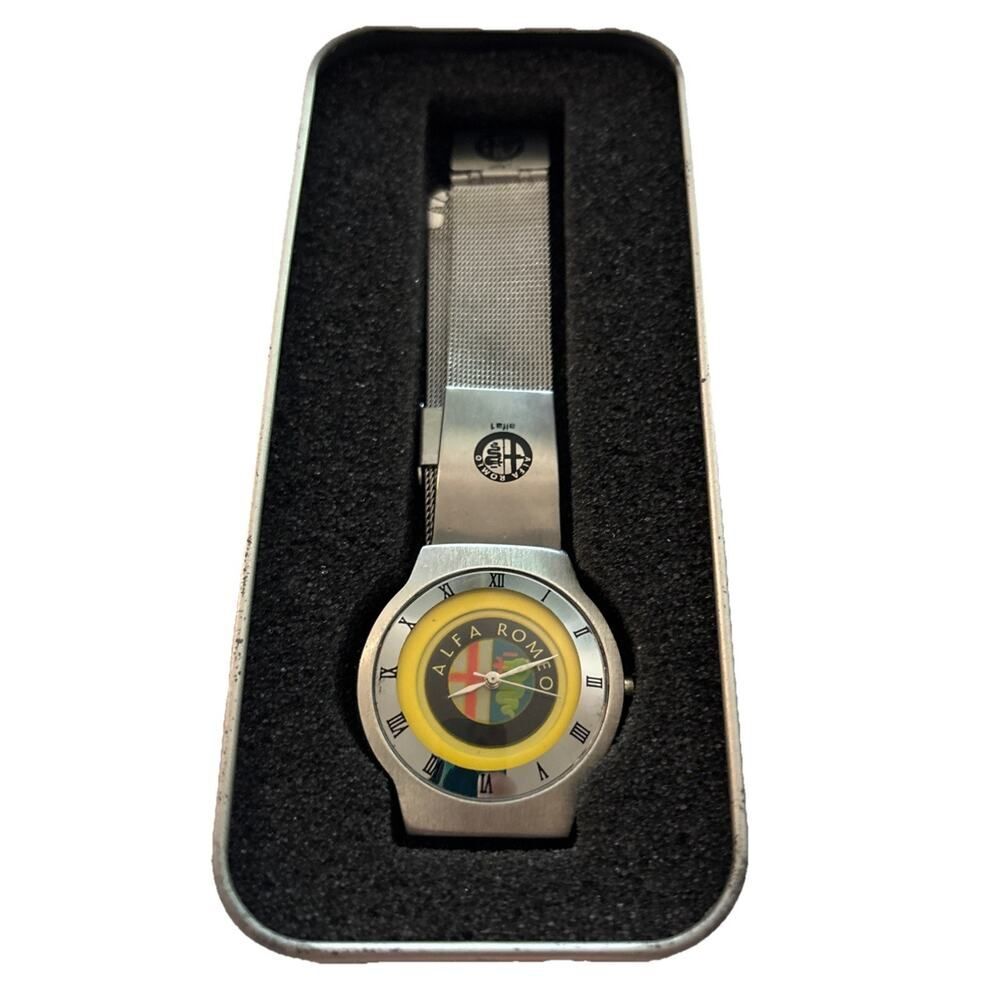 Vintage Alfa Romeo “Alfa 1” Stainless Steel Wristwatch - 1990’s not working
